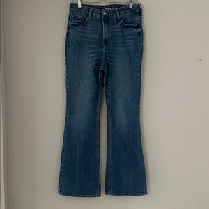 Old Navy Flare Jeans Size 12 31 Ultra High Rise Medium Wash Denim